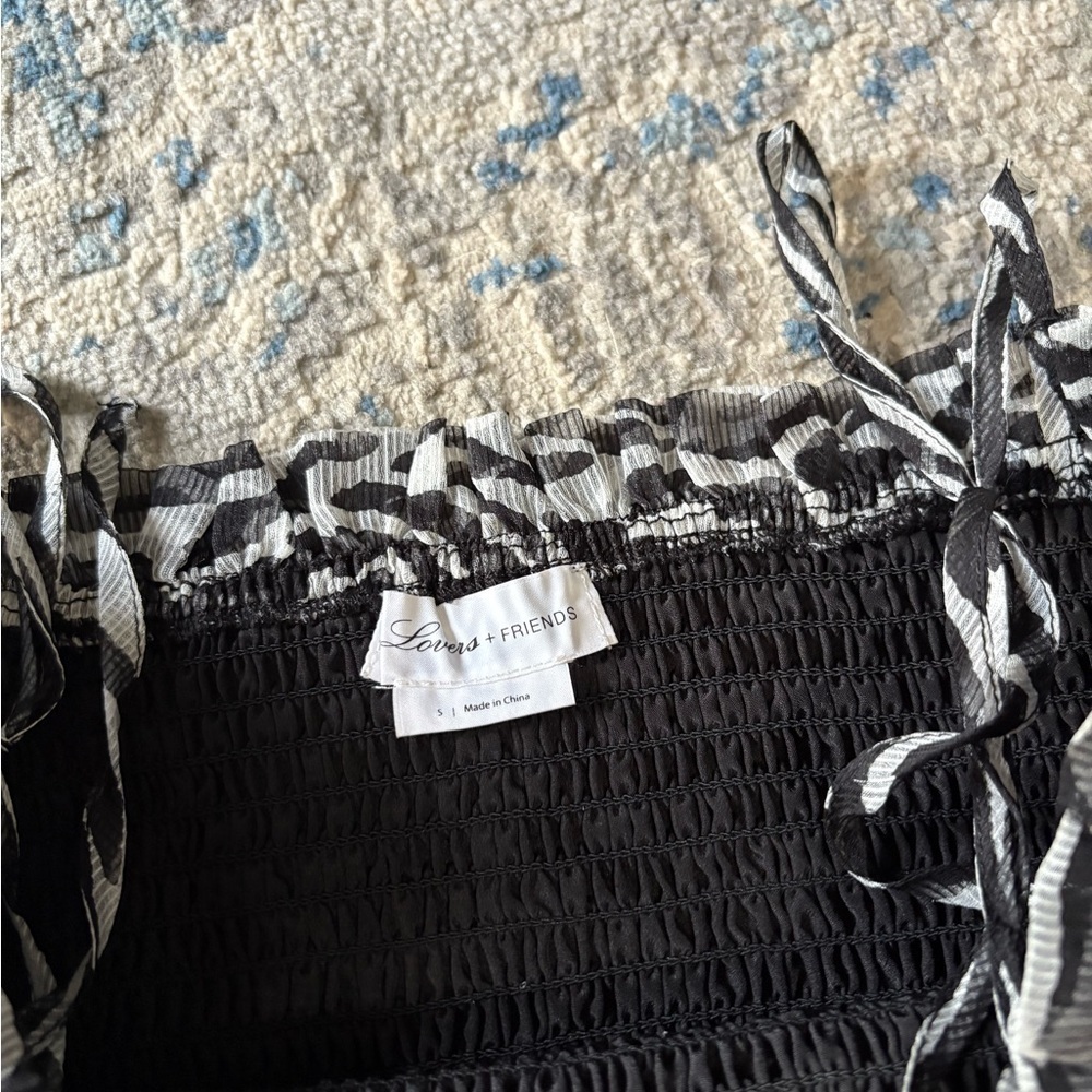 Lovers + friends white zebra Brie dress new without tags small - Picture 4 of 6